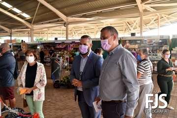 El Mercado de Telde visibiliza su compromiso contra la violencia de género/Francisco Javier Santana.